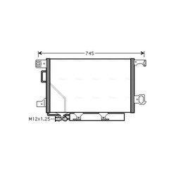 Kondenzátor klimatizácie AVA QUALITY COOLING MS5360D