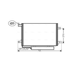 Kondenzátor klimatizácie AVA QUALITY COOLING MSA5382D