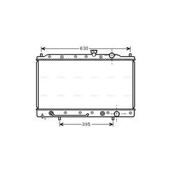 Chladič motora AVA QUALITY COOLING MT2087