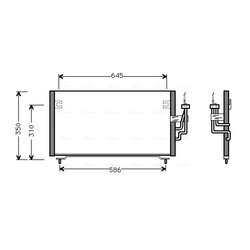 Kondenzátor klimatizácie AVA QUALITY COOLING MT5106