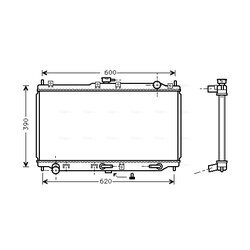 Chladič motora AVA QUALITY COOLING MZ2134