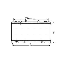 Chladič motora AVA QUALITY COOLING MZ2162