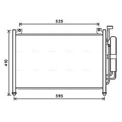 Kondenzátor klimatizácie AVA QUALITY COOLING MZA5236D