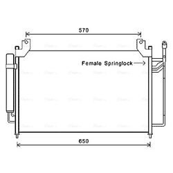 Kondenzátor klimatizácie AVA QUALITY COOLING MZA5240D
