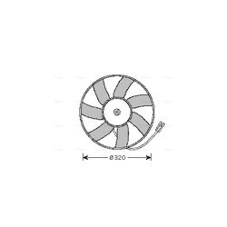 Ventilátor chladenia motora AVA QUALITY COOLING OL7522