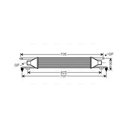 Chladič plniaceho vzduchu AVA QUALITY COOLING OLA4421