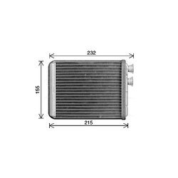 Výmenník tepla vnútorného kúrenia AVA QUALITY COOLING PE6431