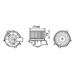 Vnútorný ventilátor AVA QUALITY COOLING PE8378