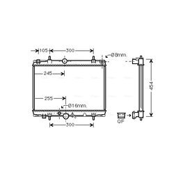 Chladič motora AVA QUALITY COOLING PEA2213