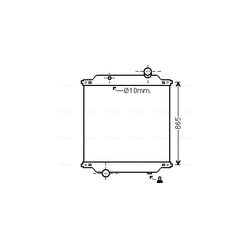 Chladič motora AVA QUALITY COOLING RE2067N