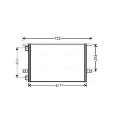 Kondenzátor klimatizácie AVA QUALITY COOLING RTA5304