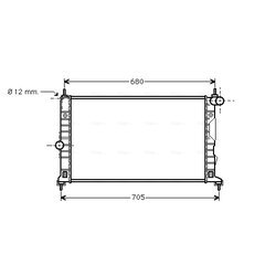 Chladič motora AVA QUALITY COOLING SB2055