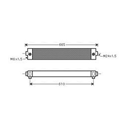 Chladič motorového oleja AVA QUALITY COOLING SC3023