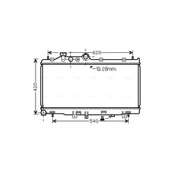 Chladič motora AVA QUALITY COOLING SU2079