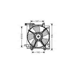 Ventilátor chladenia motora AVA QUALITY COOLING SU7503