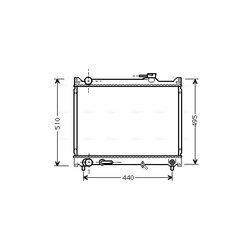 Chladič motora AVA QUALITY COOLING SZ2047