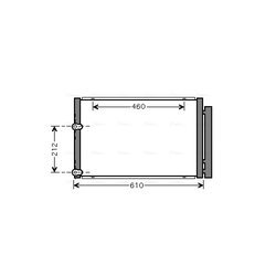 Kondenzátor klimatizácie AVA QUALITY COOLING TO5429D