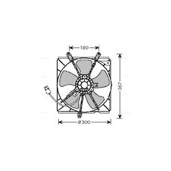 Ventilátor chladenia motora AVA QUALITY COOLING TO7540