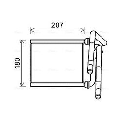 Výmenník tepla vnútorného kúrenia AVA QUALITY COOLING TOA6727