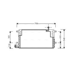 Kondenzátor klimatizácie AVA QUALITY COOLING VN5161