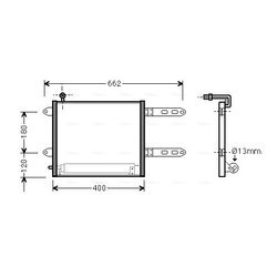 Kondenzátor klimatizácie AVA QUALITY COOLING VN5178D