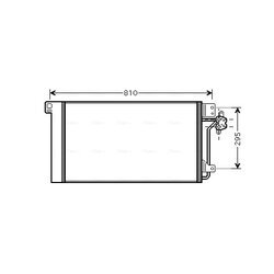 Kondenzátor klimatizácie AVA QUALITY COOLING VNA5236D