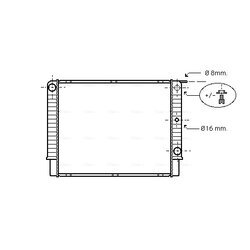 Chladič motora AVA QUALITY COOLING VO2087