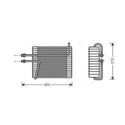 Výparník klimatizácie AVA QUALITY COOLING VOV026