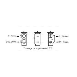 Expanzný ventil klimatizácie AVA QUALITY COOLING AI1373