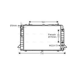 Chladič motora AVA QUALITY COOLING AI2088