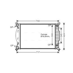 Chladič motora AVA QUALITY COOLING AI2202