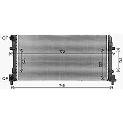 Chladič motora AVA QUALITY COOLING AI2450