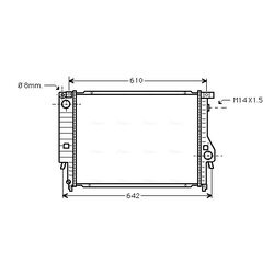 Chladič motora AVA QUALITY COOLING BW2047