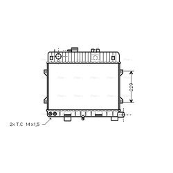 Chladič motora AVA QUALITY COOLING BW2052