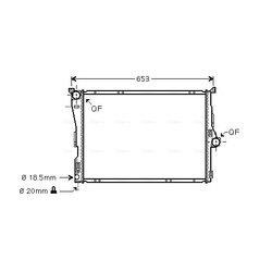 Chladič motora AVA QUALITY COOLING BWA2291