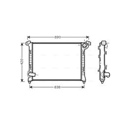 Chladič motora AVA QUALITY COOLING BWA2314