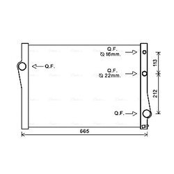 Chladič motora AVA QUALITY COOLING BWA2471