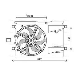 Ventilátor chladenia motora AVA QUALITY COOLING CN7549