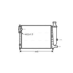 Chladič motora AVA QUALITY COOLING CNA2046