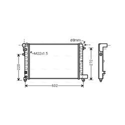 Chladič motora AVA QUALITY COOLING CNA2120