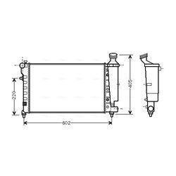 Chladič motora AVA QUALITY COOLING CNA2196