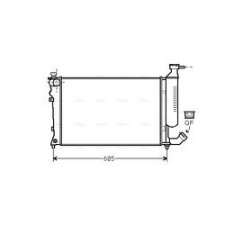 Chladič motora AVA QUALITY COOLING CNA2259