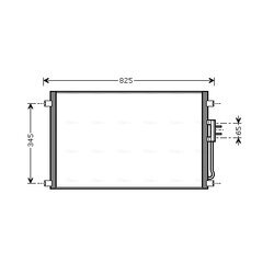 Kondenzátor klimatizácie AVA QUALITY COOLING CRA5079