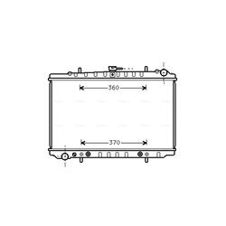 Chladič motora AVA QUALITY COOLING DN2034