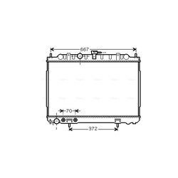 Chladič motora AVA QUALITY COOLING DN2239