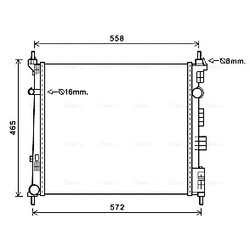 Chladič motora AVA QUALITY COOLING DN2425