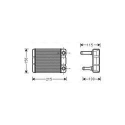 Výmenník tepla vnútorného kúrenia AVA QUALITY COOLING DN6368