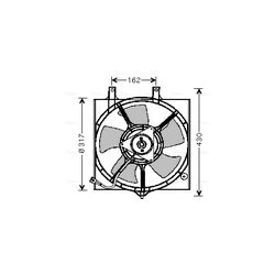 Ventilátor chladenia motora AVA QUALITY COOLING DN7510