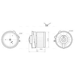 Vnútorný ventilátor AVA QUALITY COOLING DN8486