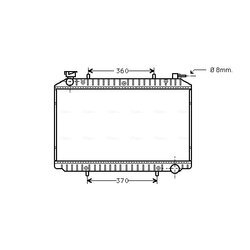 Chladič motora AVA QUALITY COOLING DNA2206